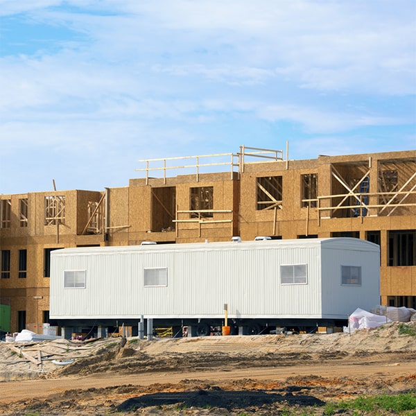 we can have construction site office trailers delivered to your construction site within a few days of your order